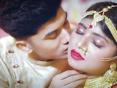 インドの新婚夫婦、サリーSuhagraatセックス