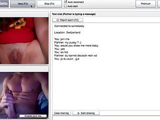 Swiss Girl On Chatroulette Is Masturbating
