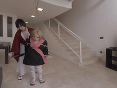 Realidad Virtual Sex japonesa: Mitsuki brazos atados mamada