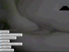 Sexy russian girl fisting herself on chat