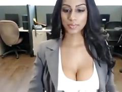 Big titty indian girl masturbates